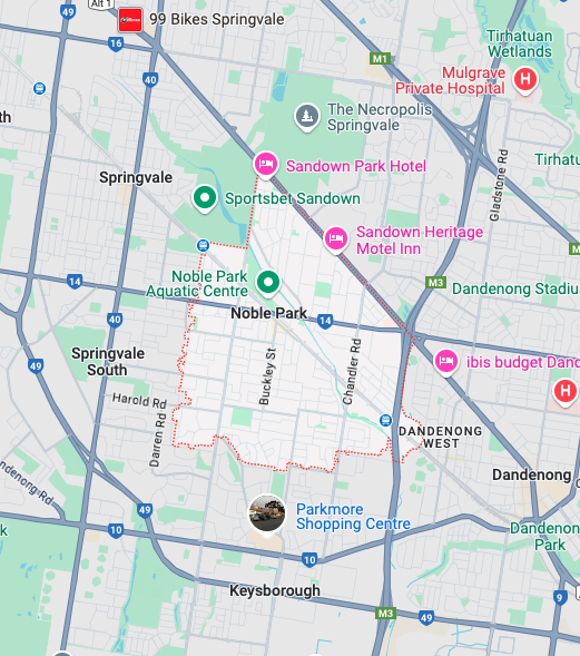 image of maps in Noble Park